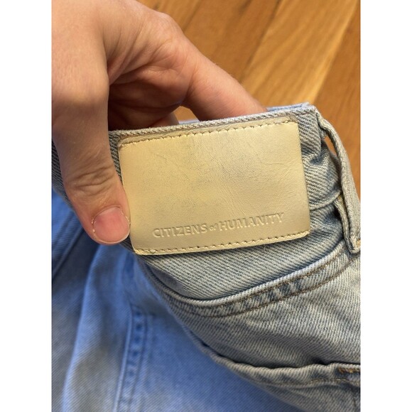 Citizens of Humanity Dahlia Bow Leg Baby Roll Jeans Denim Baggy Frequency 31 - Picture 12 of 12